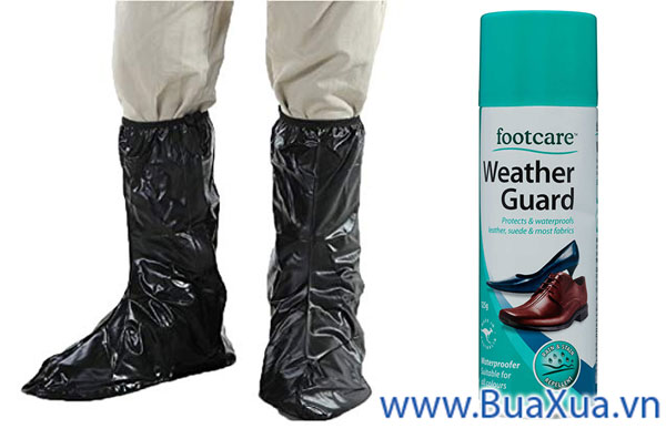 Bảo vệ giày da khi trời mưa