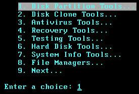 Chọn Disk Partition Tools