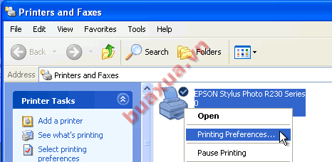 Printer and Faxes