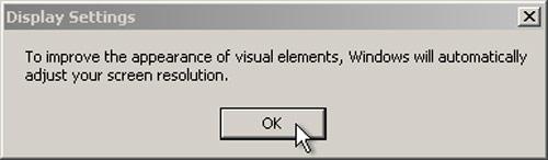 Cài đặt hiển thị cho Windows XP