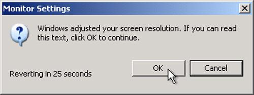 Cài đặt độ phân giải cho màn hình cho Windows XP