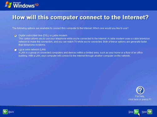 Windows XP không kết nối được Internet