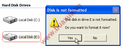 Định dạng ổ dĩa trong Windows XP
