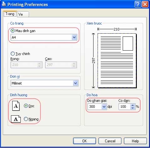 doPDF Printing Preferences