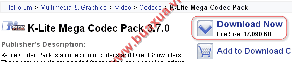 Tải gói cài đặt Codec Pack