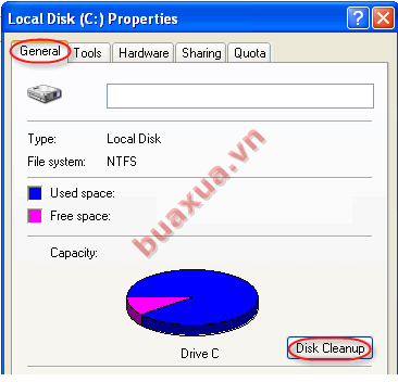 Disk properties