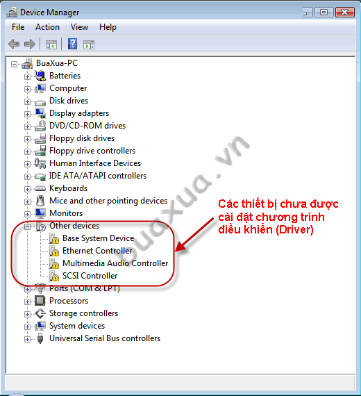 Cửa sổ Device Manager
