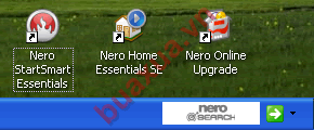 Biểu tượng của Nero trên màn hình desktop