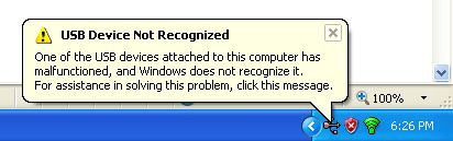 Máy tính không nhận dạng được ổ dĩa USB