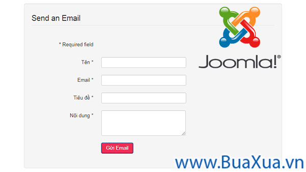 Cách tạo thông tin liên hệ và gửi email cho trang web Joomla!