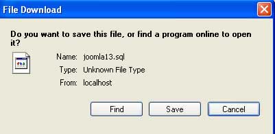 Save và đặt tên cho File Backup