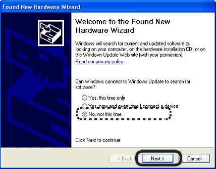 Found New Hardware Wizard