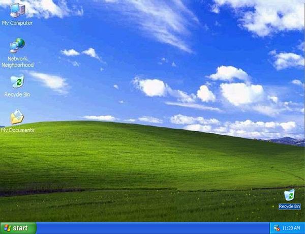 Màn hình Desktop của Windows XP