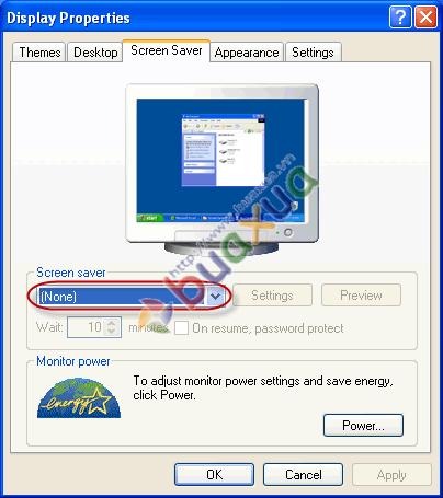 Tắt chức năng Screen Saver trong Windows