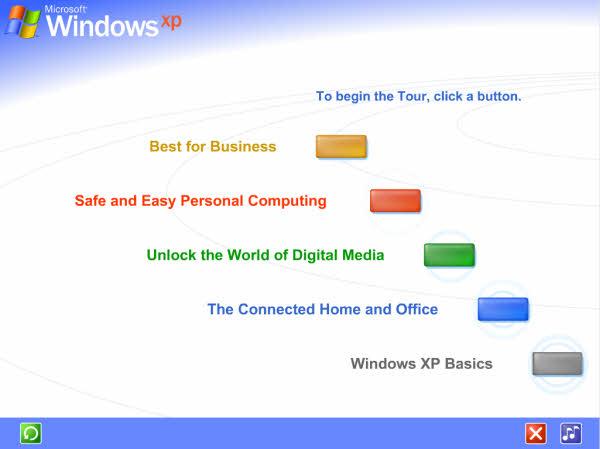 Take a tour of Windows XP