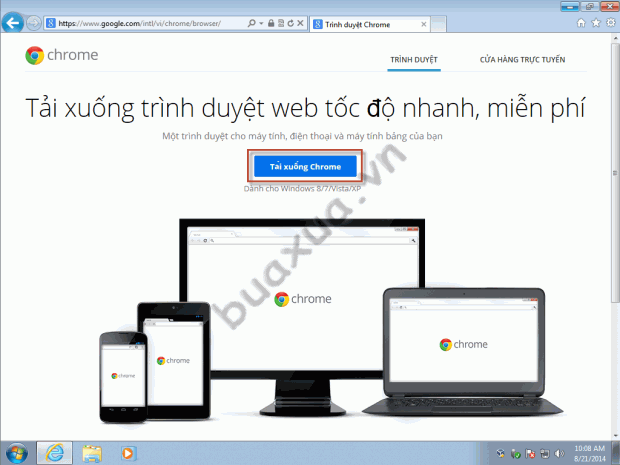 Tải chương trình cài đặt Google Chrome